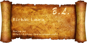 Birkás Laura névjegykártya