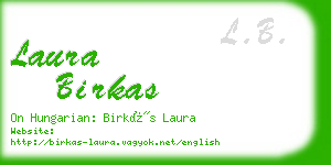 laura birkas business card